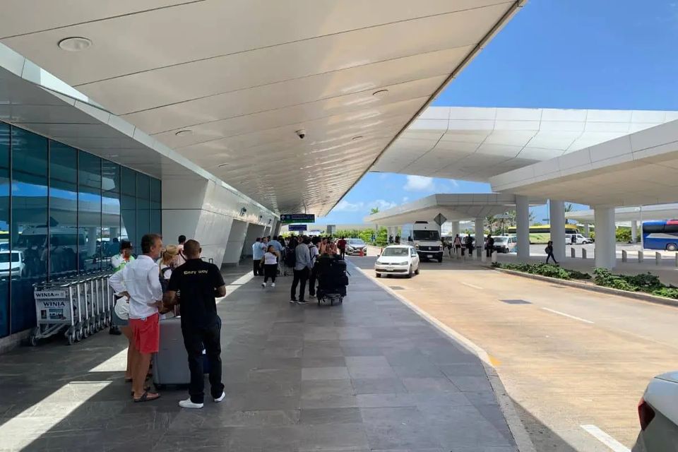 Terminal 4 at Cancun International Airport, where Air Canada, WestJet and Porter flights arrive